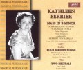 Bach: Mass in B minor; Brahms: Four Serious Songs; Two Recitals